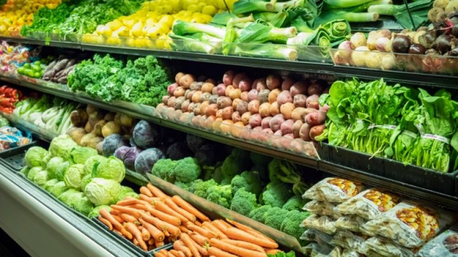Vegetables at the grocery store