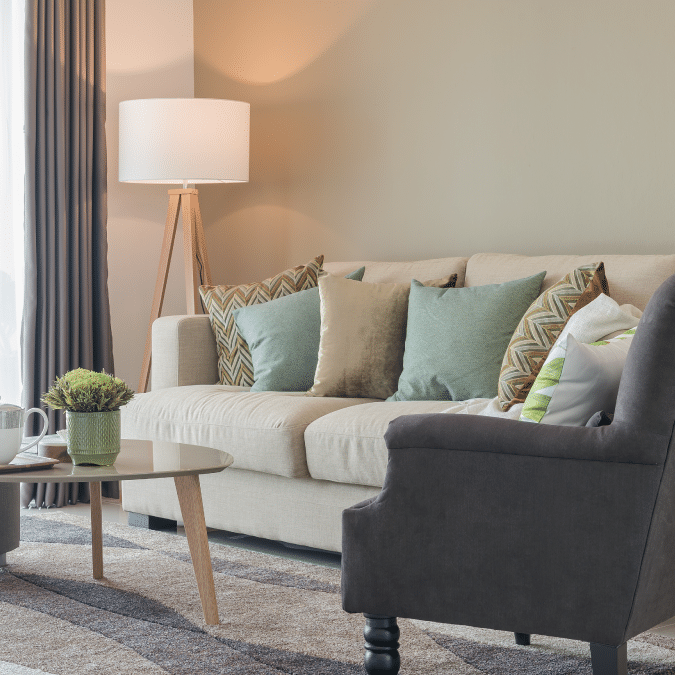 furniture in a home