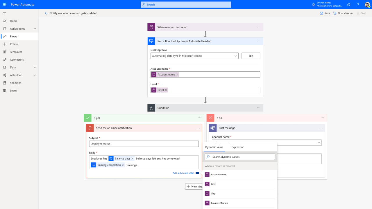 microsoft power automate can be used with office 365 to meet business requirements