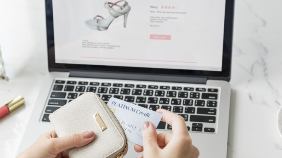 retail shopping solutions on a laptop