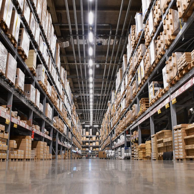 A photo from a distribution centre capacity analysis report from a distribution consulting firm..