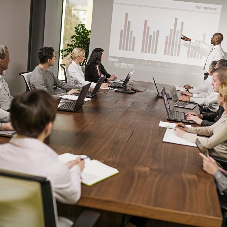 Conference room setup