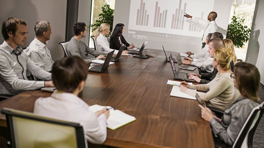 Conference room setup