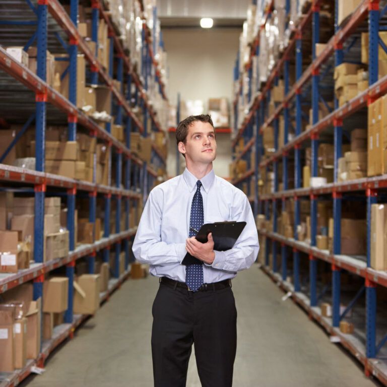 Manager in a warehouse