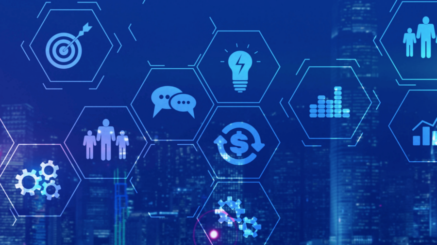 Blue Graphics Image