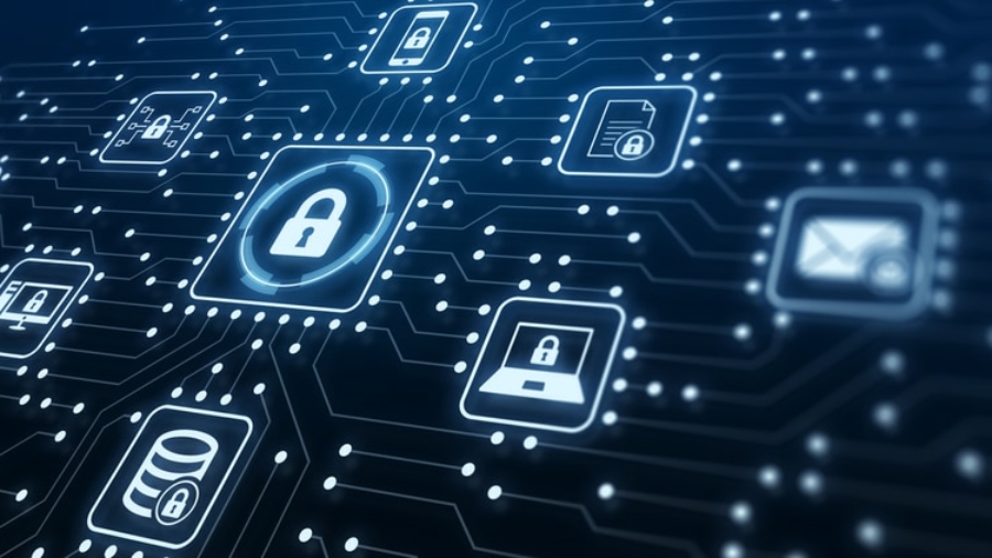 Data,Protection,And,Cyber,Security,On,Internet,Server,Network,With