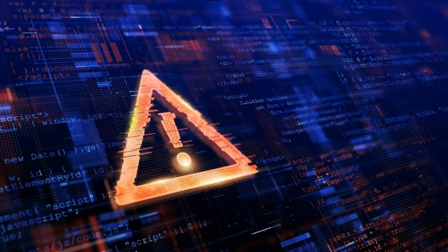 Computer,Hacked,,System,Error,,Virus,,Cyber,Attack,,Malware,Concept.,Danger