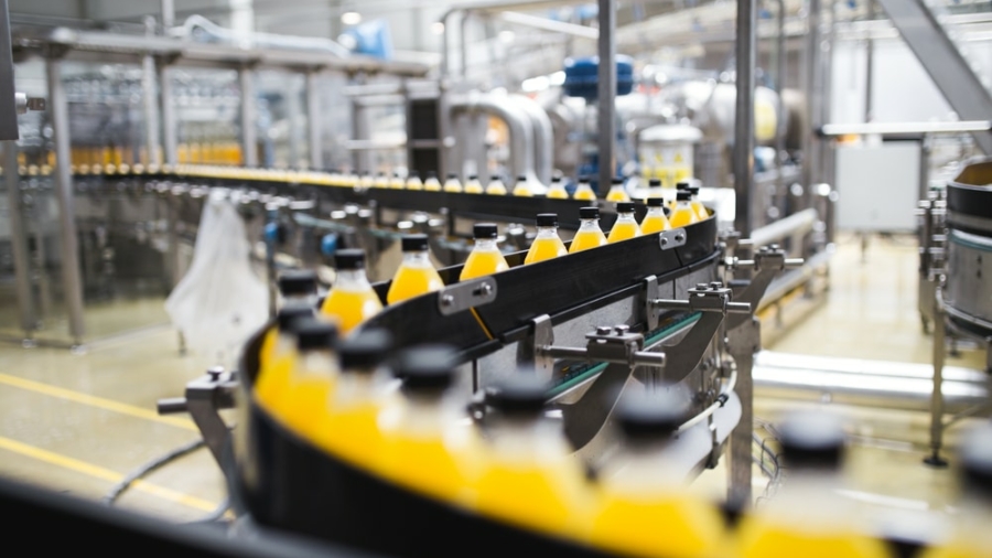 Industrial,Factory,Indoors,And,Machinery.,Robotic,Factory,Line,For,Processing