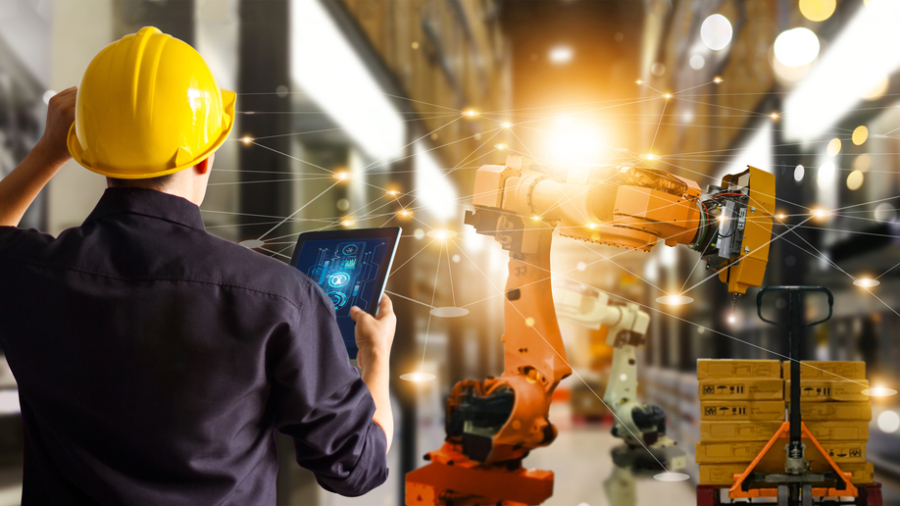 Engineer,Check,And,Control,Automation,Robot,Arms,Machine,In,Modern