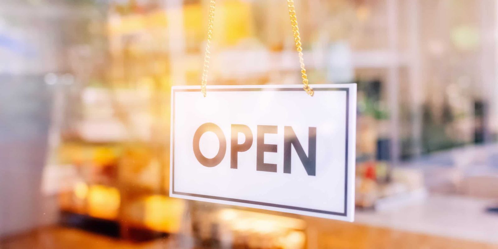 an open sign