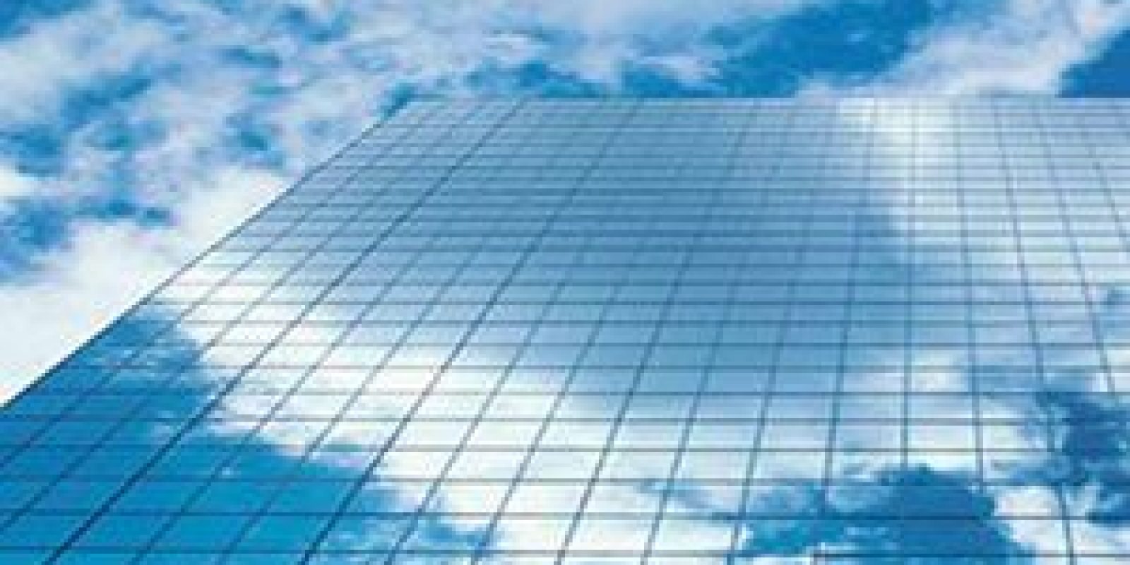 Cloud reflection on a building