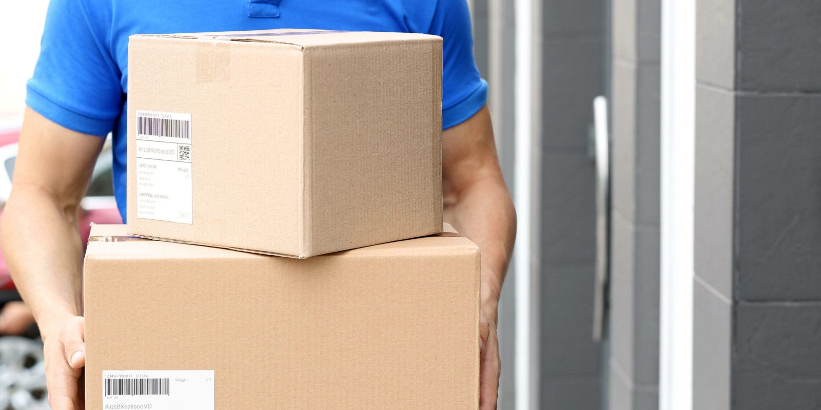 Packages being delivered