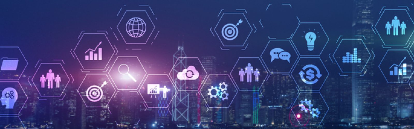 Erp,Enterprise,Resource,Planning,System,On,Virtual,Screen,With,Connections