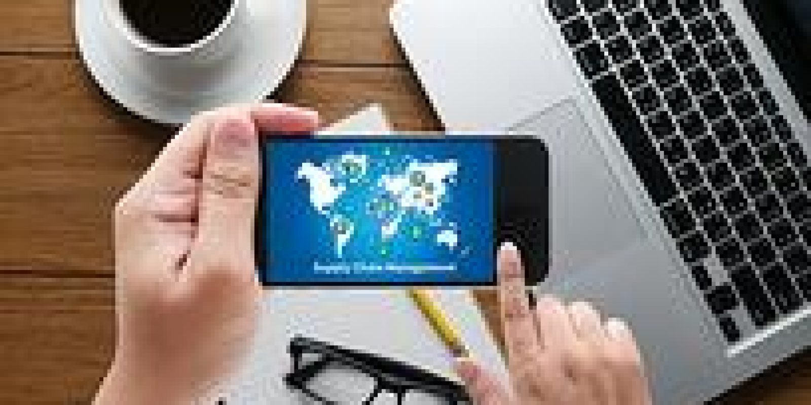 A map on an iphone