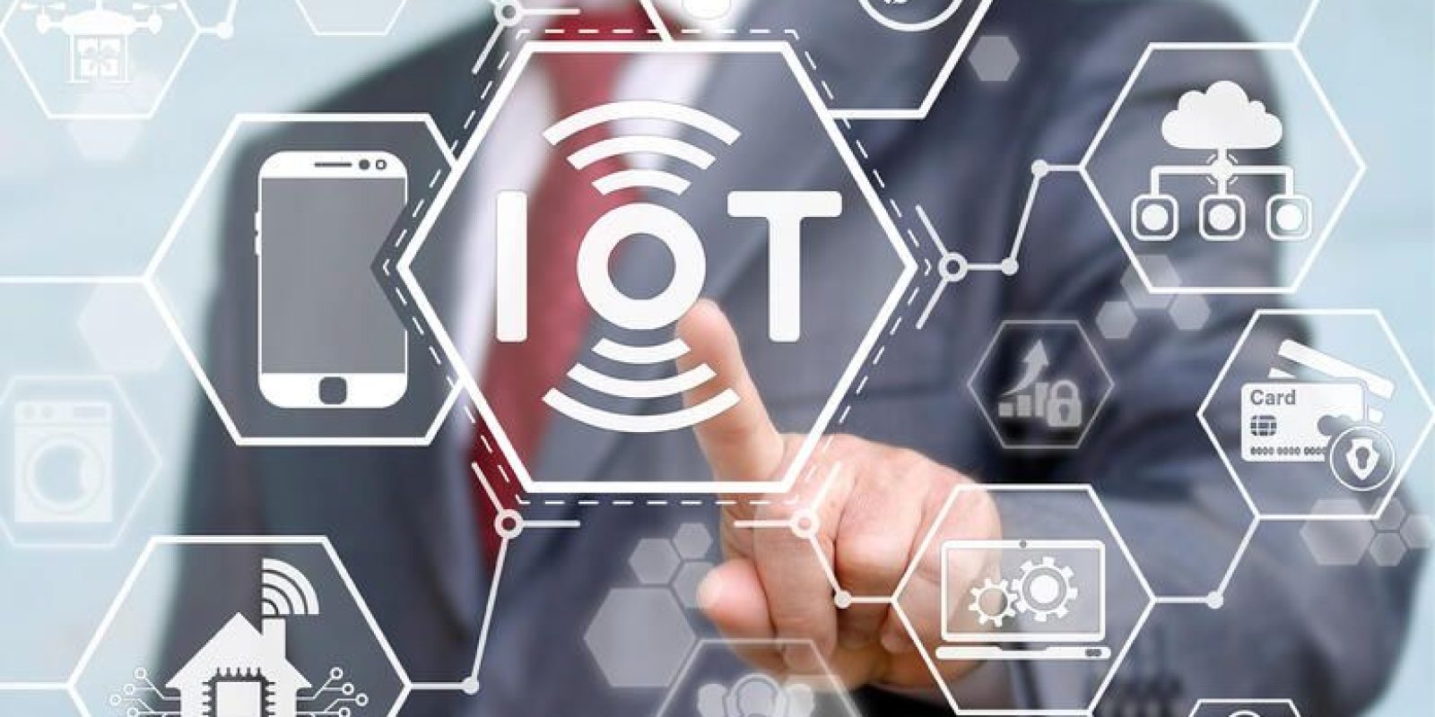 IOT background with grids