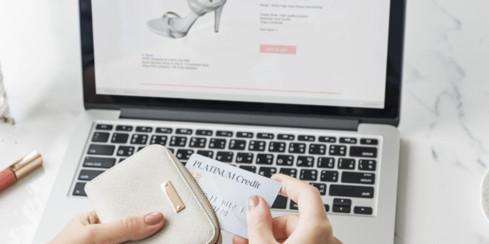 retail shopping solutions on a laptop