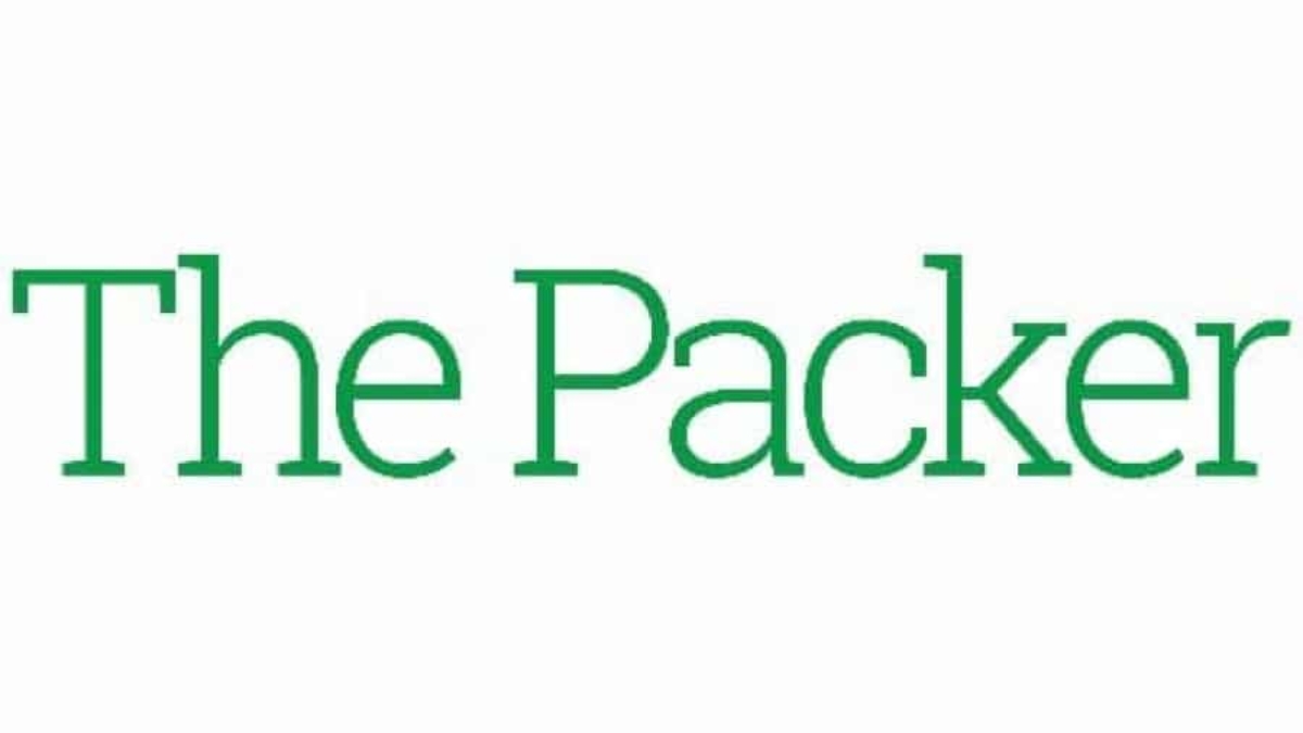 The image shows the words The Packer in green text on a white background.