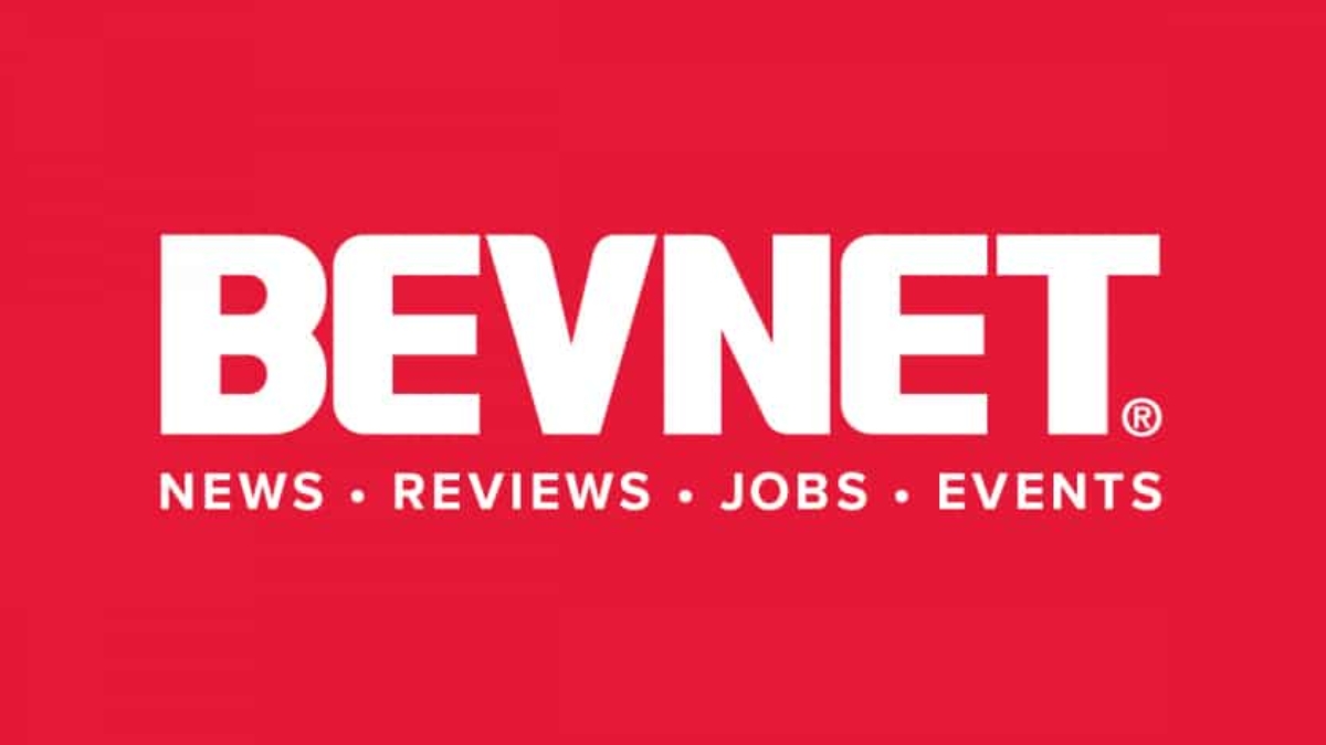White text on a red background reads BEVNET in large letters, with News • Reviews • Jobs • Events in smaller text underneath.
