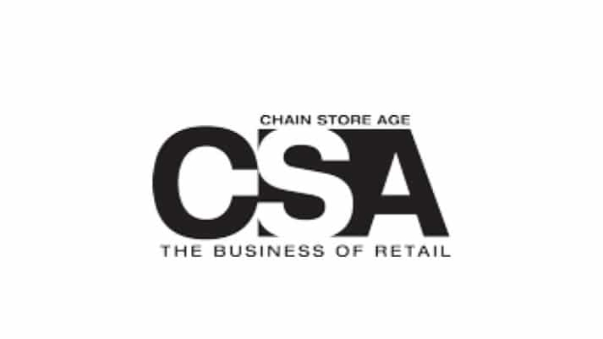 Logo with the large black letters “CSA” overlapping, with the words “CHAIN STORE AGE” above and “THE BUSINESS OF RETAIL” below on a white background.