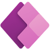 A logo with three overlapping rhombus shapes in shades of purple and pink, arranged to form a stylized geometric design on a light background, reflecting the dynamic and modern spirit of Power Platform.