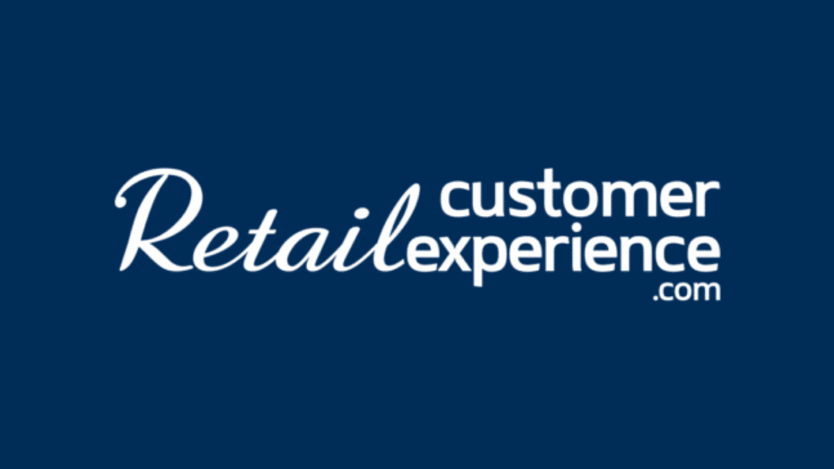 Logo for Retail Customer Experience, with the words Retail customer experience .com in white text on a dark blue background.