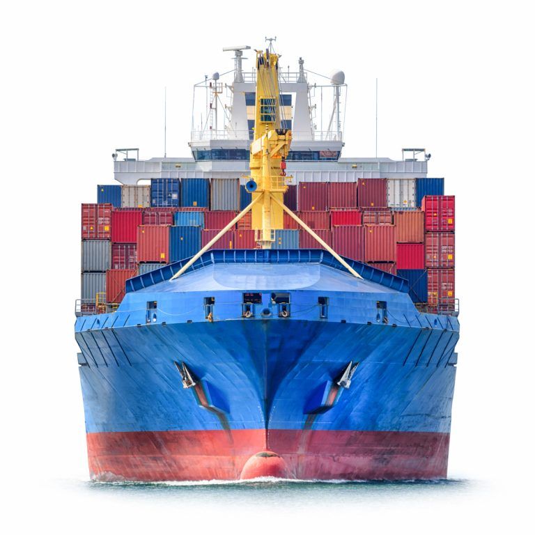 Category management shipments on a cargo ship.