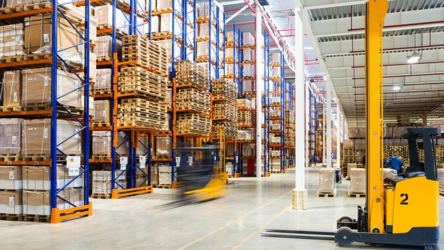 A warehouse uses lean manufacturing for better inventory management