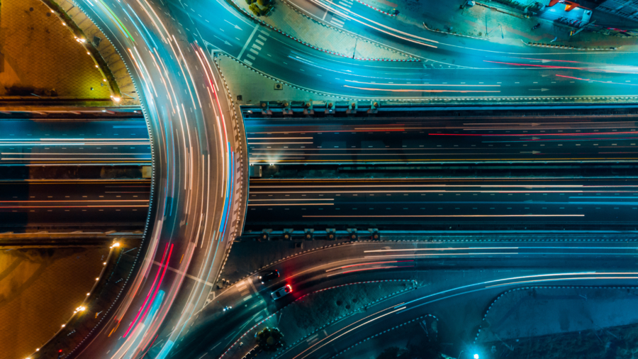 Expressway,Top,View,,Road,Traffic,An,Important,Infrastructure,In,Thailand