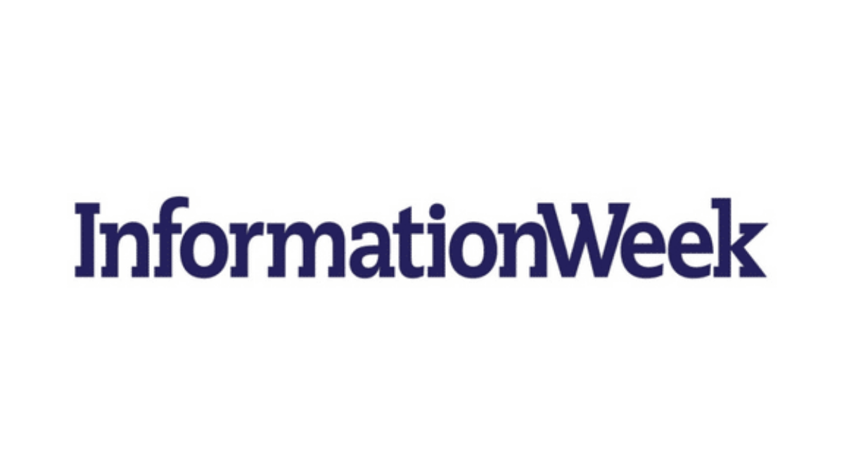 The image displays the word InformationWeek in bold, dark blue text on a white background.