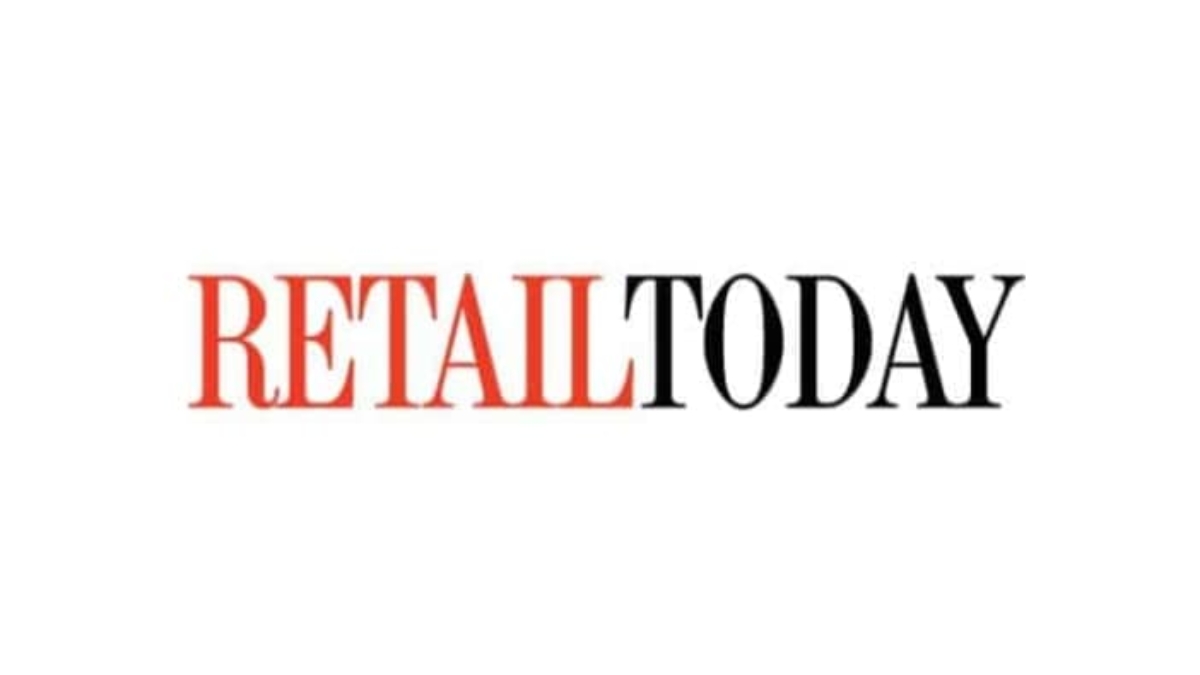 The image shows the words RETAIL TODAY on a white background, with RETAIL in red and TODAY in black, both in bold, uppercase serif font.