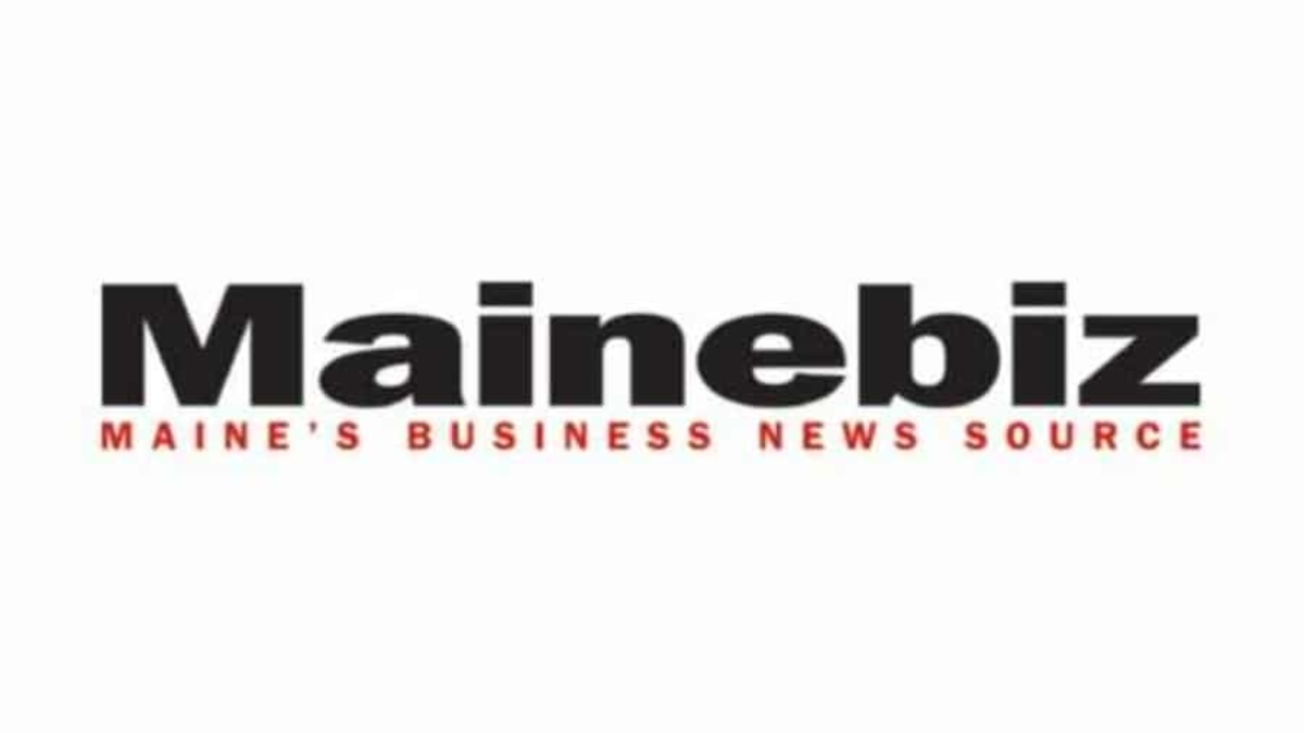 The image features the Mainebiz logo with Mainebiz in bold black letters and the tagline Maines Business News Source in red capital letters underneath.