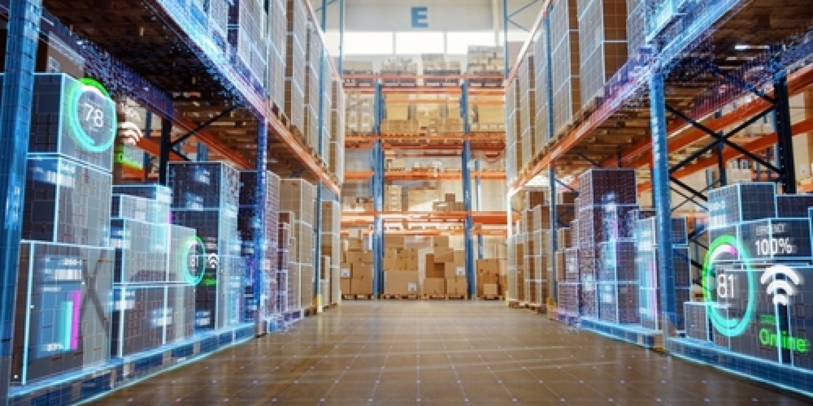 Futuristic,Technology,Retail,Warehouse:,Digitalization,And,Visualization,Of,Industry,4.0